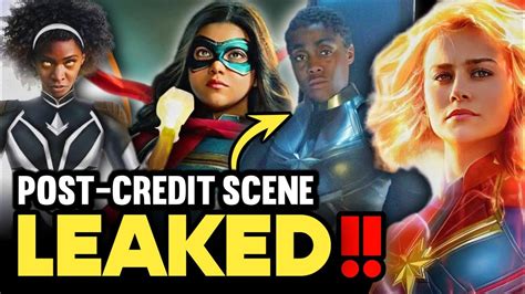 marvels post credit scene leak|THE MARVELS Game